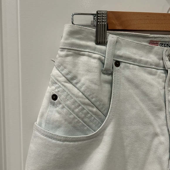 💛Vintage long white Zena Jeans shorts - Picture 3 of 12